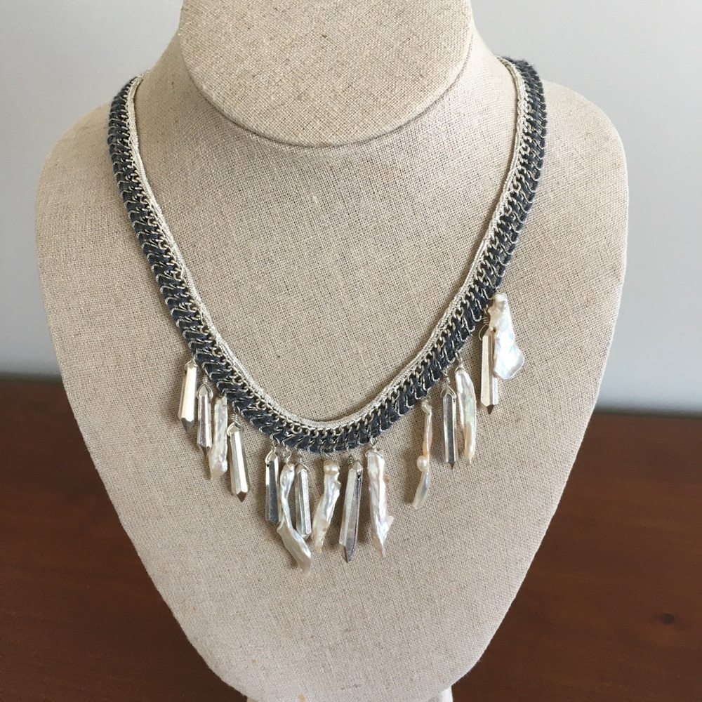 Stella & Dot Rebel Kashi Pearl Statement Necklace